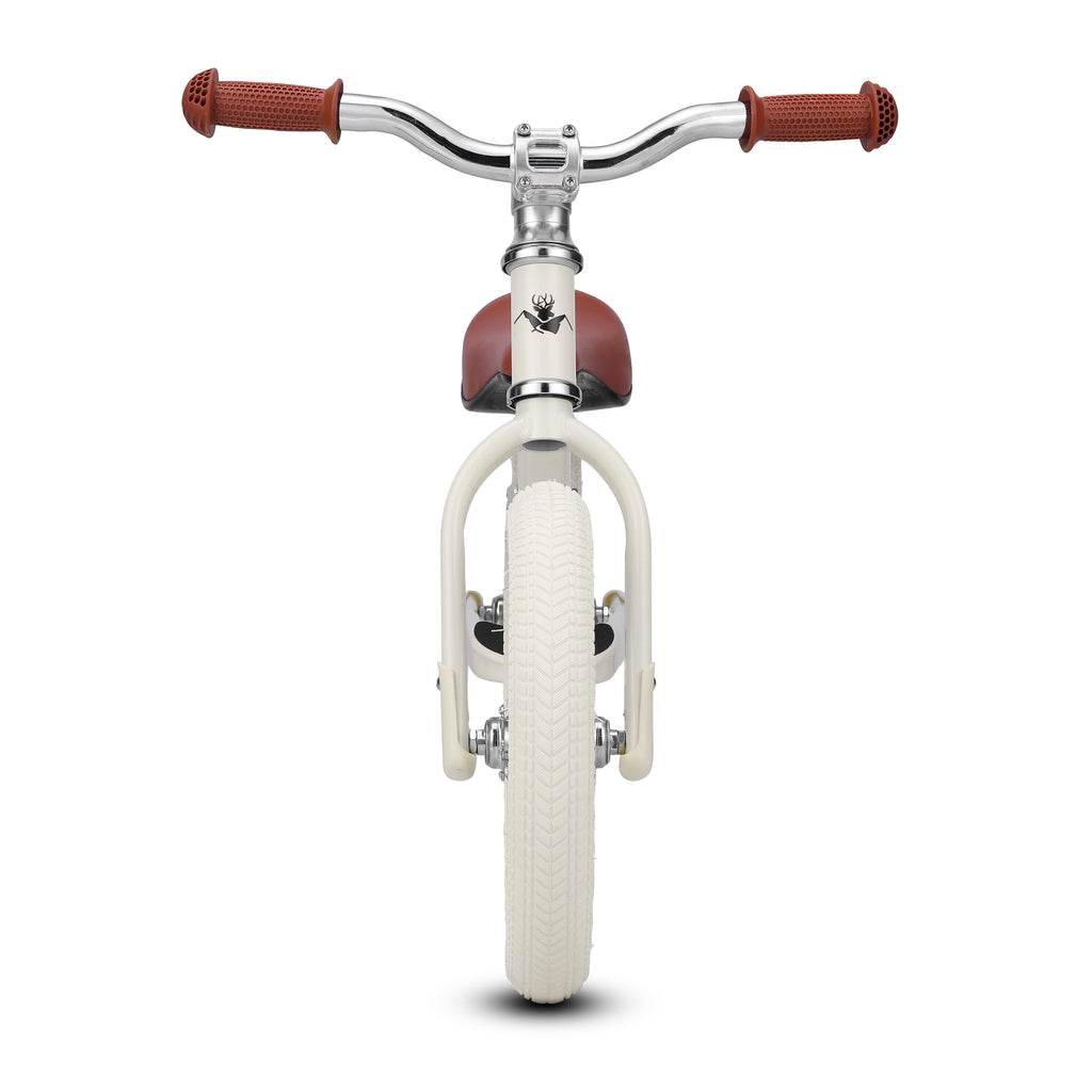 vooraanzicht van beige Køvapää loopfiets voor 2-jarige kinderen