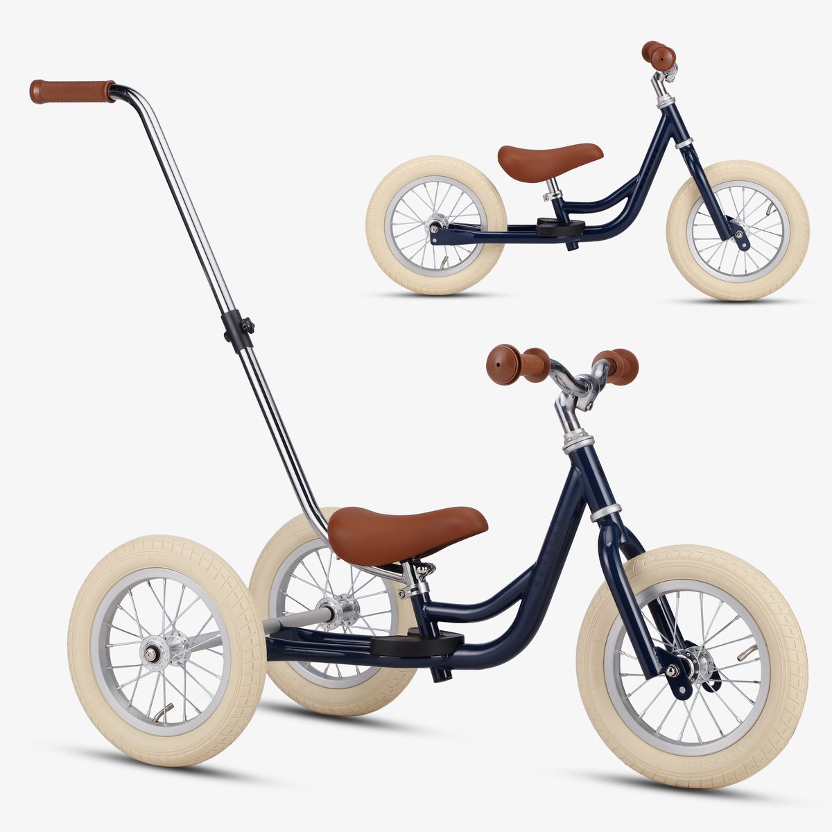 2 in 1 Loopfiets - Blauw